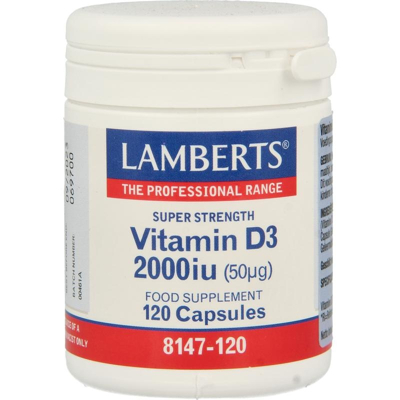 Afbeelding van Lamberts Vitamine D3 2000ie 120ca