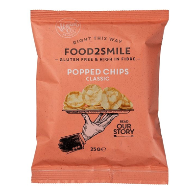 Afbeelding van Food2smile Popped Chips Classic, 25 gram