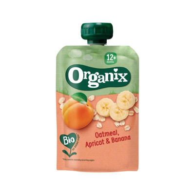 Afbeelding van Organix Just oatmeal apricot banana 6 36 maanden 100 g