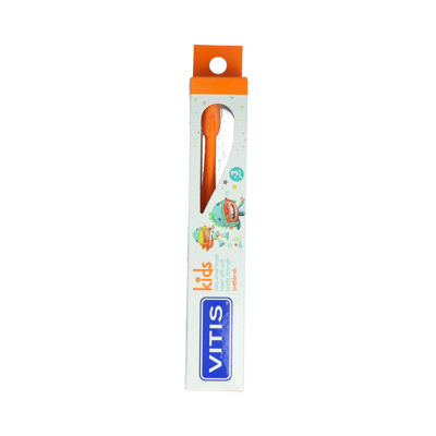 Afbeelding van Vitis Kids 3+ jaar tandenborstel Oranje