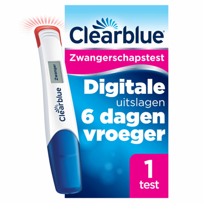 Afbeelding van Clearblue Zwangerschapstest Digitaal Ultravroeg 6 dagen 1 test