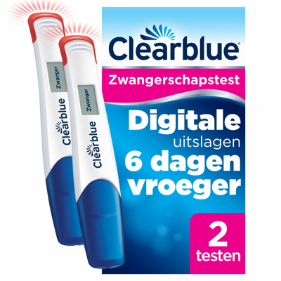 Afbeelding van Clearblue Zwangerschapstest Digitaal Ultravroeg 6 dagen 2 test
