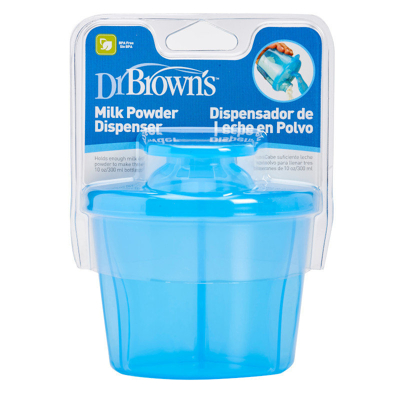 Afbeelding van Dr. Brown Browns Melkpoeder Dispenser Blauw 300ml