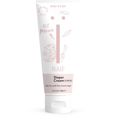 Afbeelding van Naïf Diaper Cream parfumvrij voor baby &amp; kids 75 ml