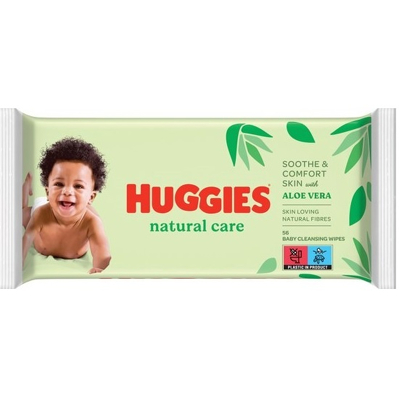 Afbeelding van Huggies Natural Care Billendoekjes 56 babydoekjes 1 x