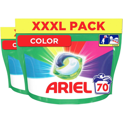 Afbeelding van 140 doses de lessive liquide Ariel 3 en 1 pods pods: Colour