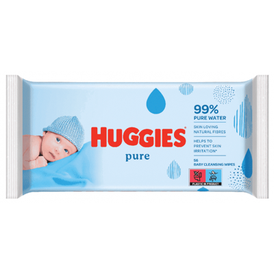 Afbeelding van Huggies Pure Billendoekjes 56 babydoekjes 1 x