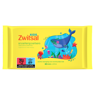 Afbeelding van Zwitsal Kids Frozen Snoetenpoetsers 4 x 40 monddoekjes