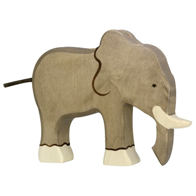 Abbildung von Holztiger Elefant 80147 19 cm