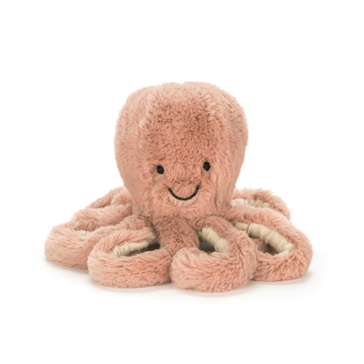 Afbeelding van Jellycat Octopus Odell Knuffel Roze Baby 14 cm