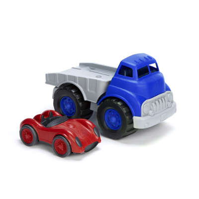 Afbeelding van Green Toys Vrachtauto Met Raceauto Blauw