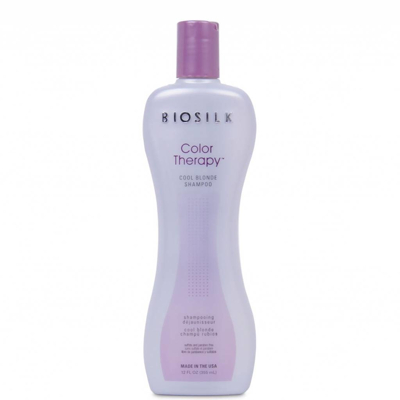 Abbildung von Biosilk Color Therapy Cool Blonde Shampoo 355ml silbershampoo