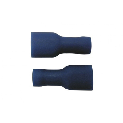 Afbeelding van Skandia kabelschoen vlakstekerhuls geisoleerd blauw 10 stuks