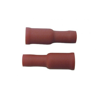 Afbeelding van Skandia kabelschoen rondstekerhuls 4 mm rood 10 stuks