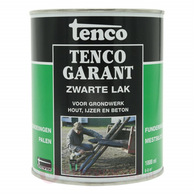 Afbeelding van Tenco Tencogarant Zwarte Lak Voor grondwerk 1 Liter