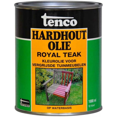 Afbeelding van Tenco Hardhoutolie Royal Teak Waterbasis 1 Liter