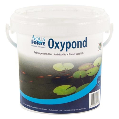 Afbeelding van AquaForte Oxypond emmer Anti Alg middel Inhoud 1 kg Waterbehandeling