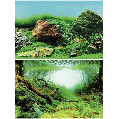 Afbeelding van Superfish Deco Poster Aquarium Achterwand 120X61 cm Aquascape Plant