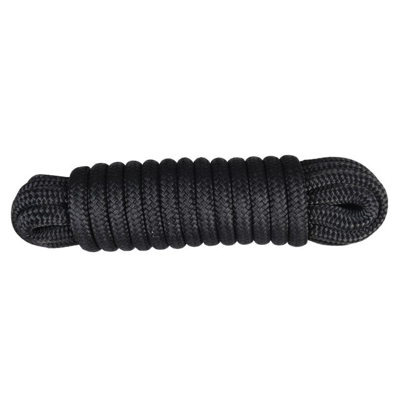 Afbeelding van Landvast polyester zwart 14mm 10m Boot touw