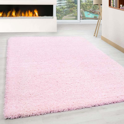 Afbeelding van Hoogpolig vloerkleed Life Roze 120x170cm Adana Carpets