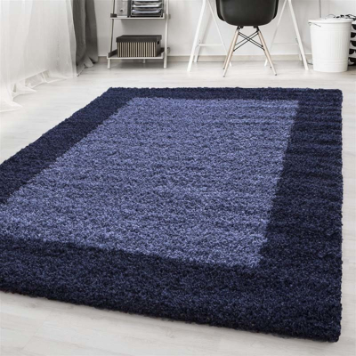 Afbeelding van Hoogpolig vloerkleed Edge Blauw 200x290cm Adana Carpets