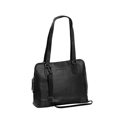 Image of The Chesterfield Brand Leather Shoulder Bag Black Manon