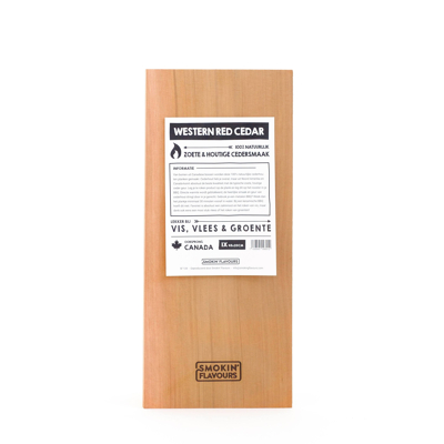 Afbeelding van Smokin’ Flavours cederhouten plank 45x20cm