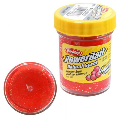 Afbeelding van Powerbait Trout Bait Natural Scent (50 g) Kleur : Salmon Red Glitter