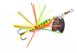 Afbeelding van Spro Larva Mayfly Spinner Tripple Hook 10 4cm 7gr Kleur : UV Firetiger