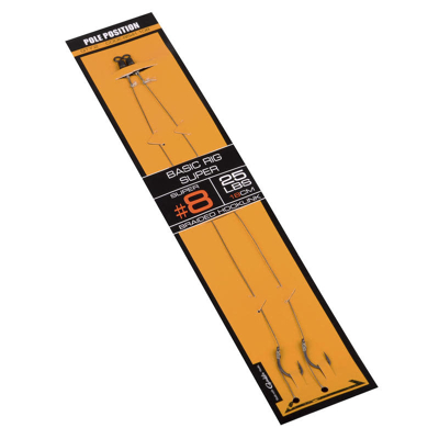 Afbeelding van Strategy Pole Position Basic Rig Super 18cm 25lb (2 pcs) Maat : haak 4