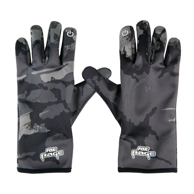 Image de Fox Rage Windblocker Thermal Camo Gloves (+ incl Touch voor Smartphone) Taille : Medium