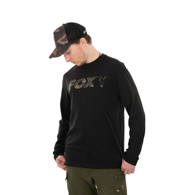 Image de Fox Tee Shirt à Manches Longues Noir Camou Maat : Large