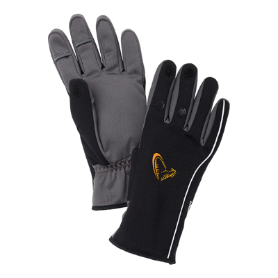 Afbeelding van Savage Gear Softshell Winter Glove Black Maat : Large
