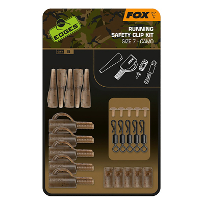 Image de Fox Agrafes Running Safety Kit (x5) Camou Taille 7