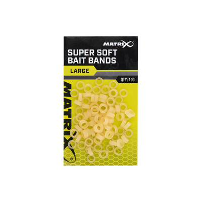 Afbeelding van Matrix Super Soft Bait Bands (100 pcs) Maat : Large