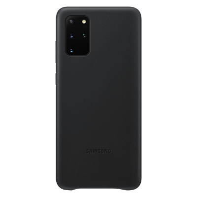 Afbeelding van Samsung Galaxy S20 Plus Hoesje Echt leder Hardcase/Backcover Zwart Telefoonhoesje