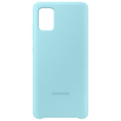Afbeelding van Samsung Galaxy A51 Hoesje Siliconen en TPU (zacht) Softcase/Backcover Blauw Telefoonhoesje