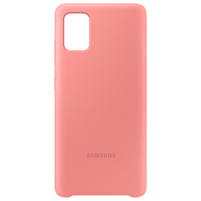 Afbeelding van Samsung Galaxy A51 Hoesje Siliconen en TPU (zacht) Softcase/Backcover Roze Telefoonhoesje