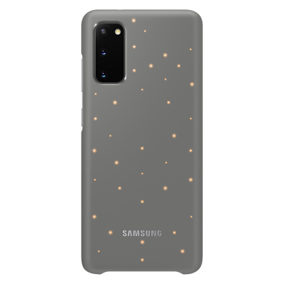 Afbeelding van Samsung Galaxy S20 Hoesje Kunstleder Hardcase/Backcover Grijs Telefoonhoesje