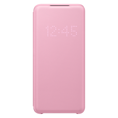 Afbeelding van Samsung Galaxy S20 Hoesje Kunstleder Bookcase Roze Telefoonhoesje
