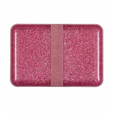 Afbeelding van A little lovely company broodtrommel glitter roze
