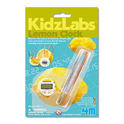 Afbeelding van 4M Kidz Labs Kidzlabs Science Card Lemon Clock