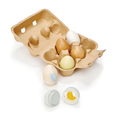Afbeelding van Tender leaf toys eierdoosje met 6 eieren