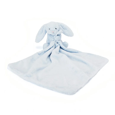 Afbeelding van Jellycat bashful blue bunny knuffeldoek 33 cm