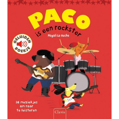 Afbeelding van Uitgeverij clavis geluidenboek paco is een rockster