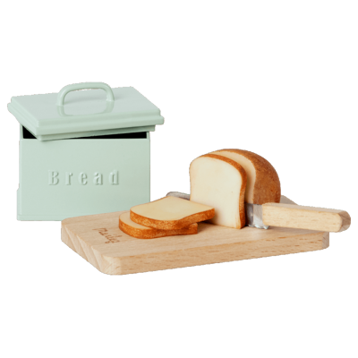 Afbeelding van Maileg poppenhuis broodplank en brooddoos 4 cm
