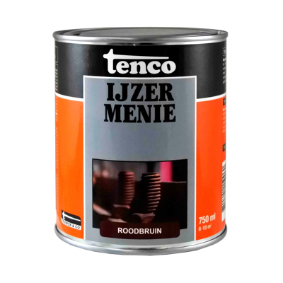 Afbeelding van Tenco IJzermenie Roodbruin 2,5 liter Grondverf en Menie