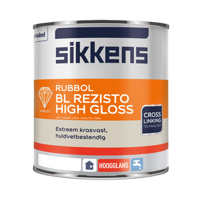 Afbeelding van Sikkens Rubbol BL Rezisto High Gloss Lak 1 liter Kleur op keuze (mengbaar)