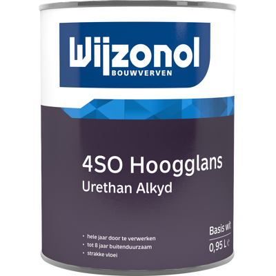 Afbeelding van Wijzonol 4SO Hoogglans 1 liter Houtverf