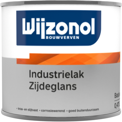 Afbeelding van Wijzonol Industrielak Zijdeglans 0,5 liter Kunststof &amp; metaal verf